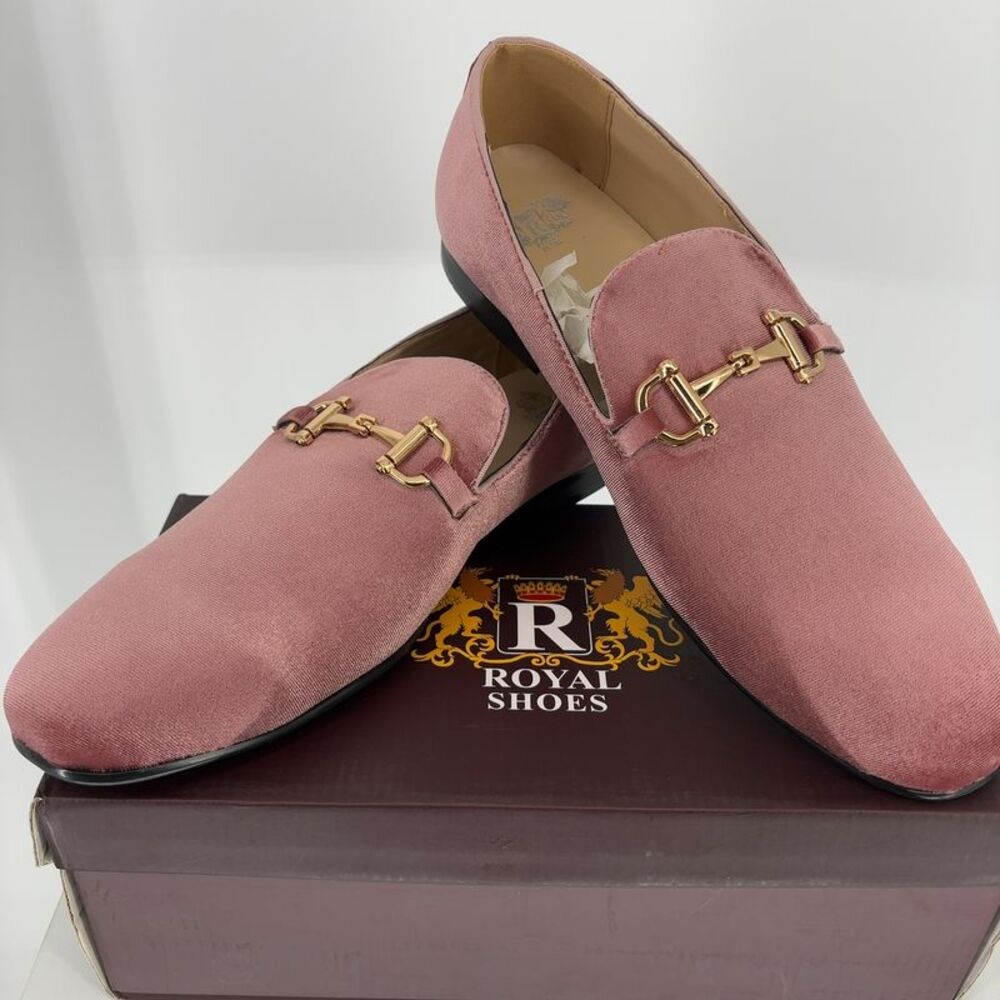 Royal shoes Elegant Dusty Rose Velvet Loafers
